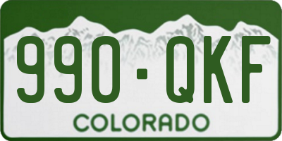 CO license plate 990QKF