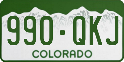 CO license plate 990QKJ