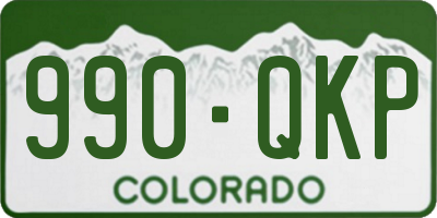CO license plate 990QKP