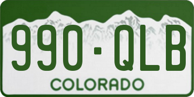 CO license plate 990QLB