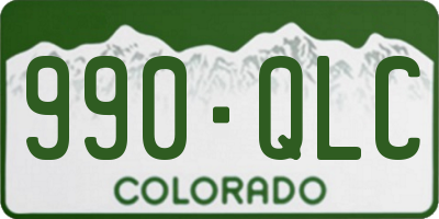 CO license plate 990QLC