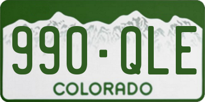 CO license plate 990QLE