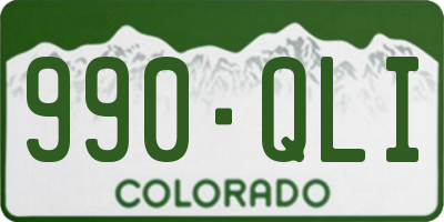 CO license plate 990QLI