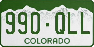 CO license plate 990QLL