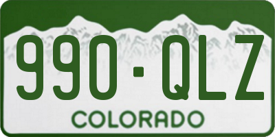 CO license plate 990QLZ