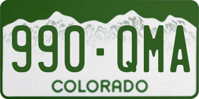 CO license plate 990QMA