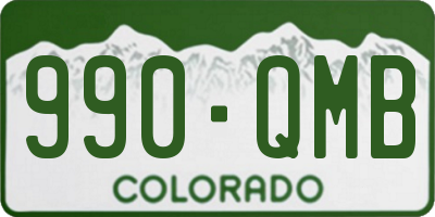 CO license plate 990QMB