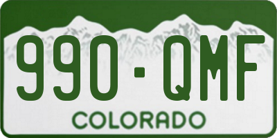 CO license plate 990QMF