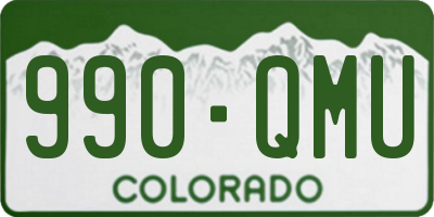 CO license plate 990QMU