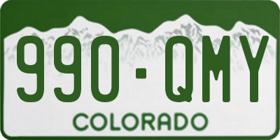 CO license plate 990QMY