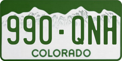 CO license plate 990QNH