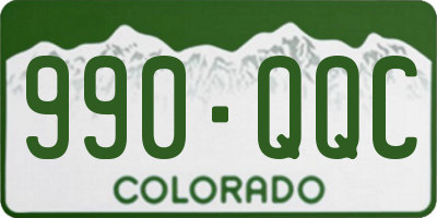 CO license plate 990QQC