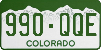CO license plate 990QQE