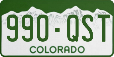 CO license plate 990QST