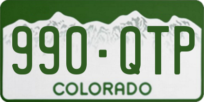 CO license plate 990QTP