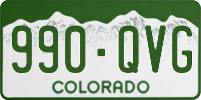 CO license plate 990QVG