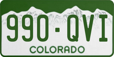 CO license plate 990QVI