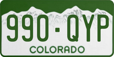 CO license plate 990QYP
