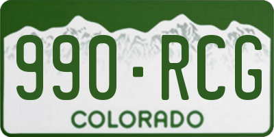CO license plate 990RCG