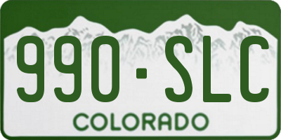 CO license plate 990SLC