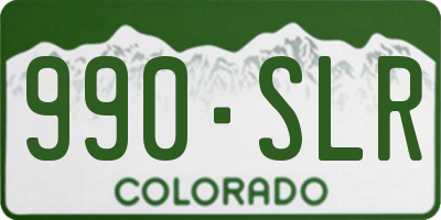 CO license plate 990SLR