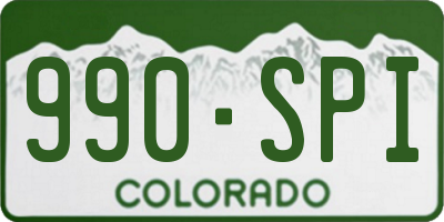 CO license plate 990SPI
