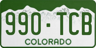 CO license plate 990TCB