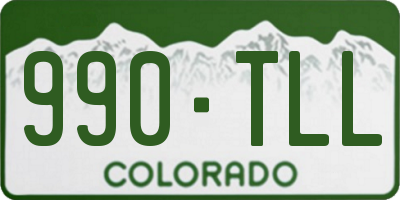 CO license plate 990TLL