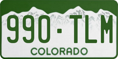 CO license plate 990TLM