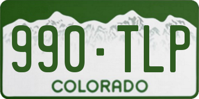CO license plate 990TLP