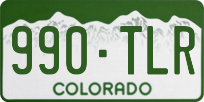 CO license plate 990TLR