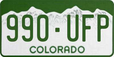 CO license plate 990UFP