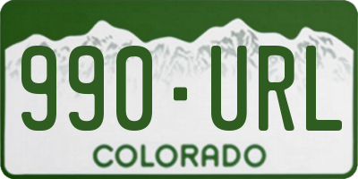 CO license plate 990URL