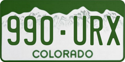 CO license plate 990URX