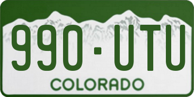 CO license plate 990UTU