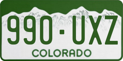 CO license plate 990UXZ