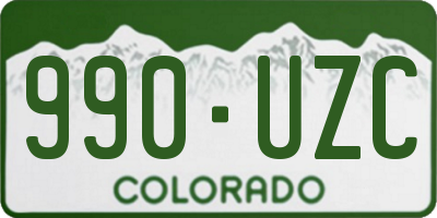 CO license plate 990UZC