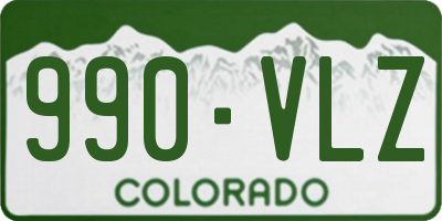 CO license plate 990VLZ