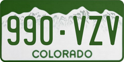 CO license plate 990VZV