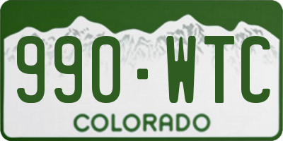 CO license plate 990WTC