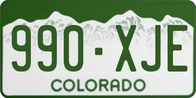 CO license plate 990XJE