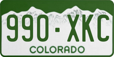CO license plate 990XKC