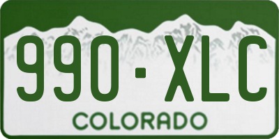 CO license plate 990XLC