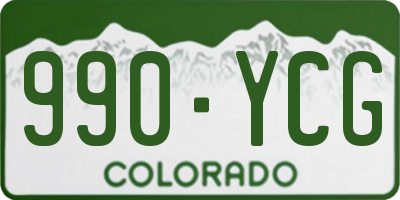 CO license plate 990YCG