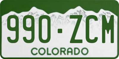 CO license plate 990ZCM