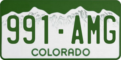 CO license plate 991AMG