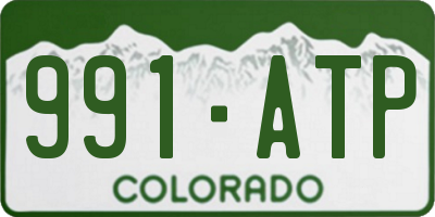 CO license plate 991ATP