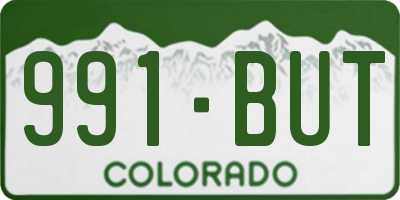 CO license plate 991BUT
