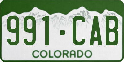 CO license plate 991CAB