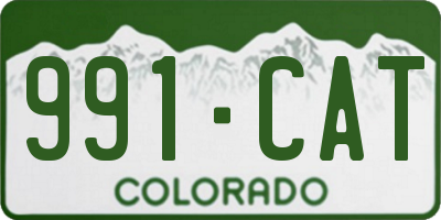 CO license plate 991CAT